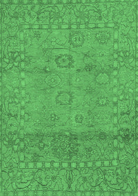 Abstract Emerald Green Modern Rug, abs1664emgrn