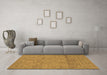 Machine Washable Abstract Brown Modern Rug in a Living Room,, wshabs1664brn