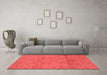 Modern Red Washable Rugs