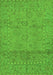 Machine Washable Abstract Green Modern Area Rugs, wshabs1664grn