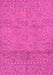 Machine Washable Abstract Pink Modern Rug, wshabs1664pnk