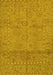 Abstract Yellow Modern Rug, abs1664yw