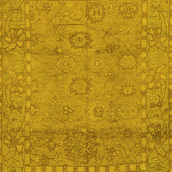 Abstract Yellow Modern Rug, abs1664yw
