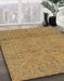 Machine Washable Abstract Yellow Rug in a Family Room, wshabs1664