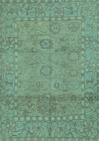 Abstract Light Blue Modern Rug, abs1664lblu