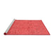 Modern Red Washable Rugs