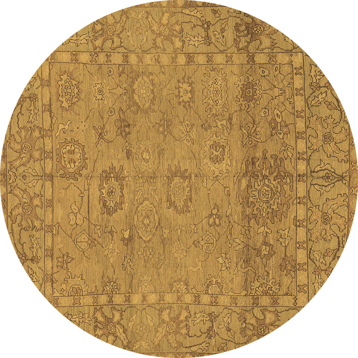 Round Machine Washable Abstract Brown Modern Rug, wshabs1664brn