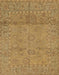 Machine Washable Abstract Yellow Rug, wshabs1664