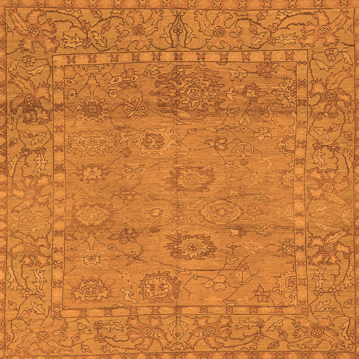 Square Abstract Orange Modern Rug, abs1664org