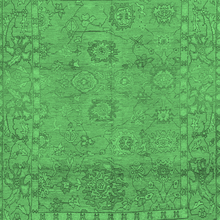 Machine Washable Abstract Emerald Green Modern Area Rugs, wshabs1664emgrn
