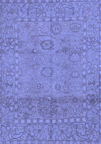 Abstract Blue Modern Rug, abs1664blu