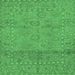 Square Abstract Emerald Green Modern Rug, abs1664emgrn