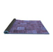 Sideview of Patchwork Blue Transitional Rug, abs1665blu