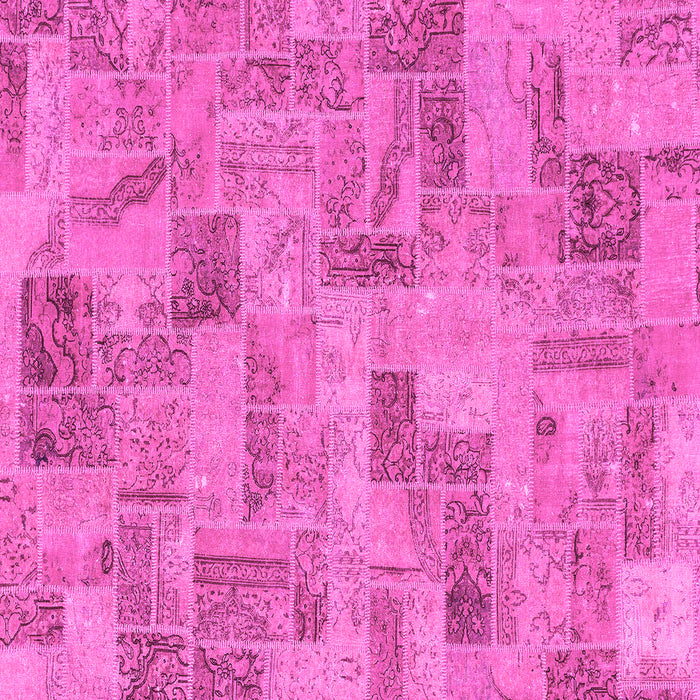 Square Abstract Pink Modern Rug, abs1666pnk