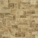 Square Abstract Light Brown Modern Rug, abs1666