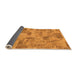 Sideview of Abstract Orange Modern Rug, abs1666org