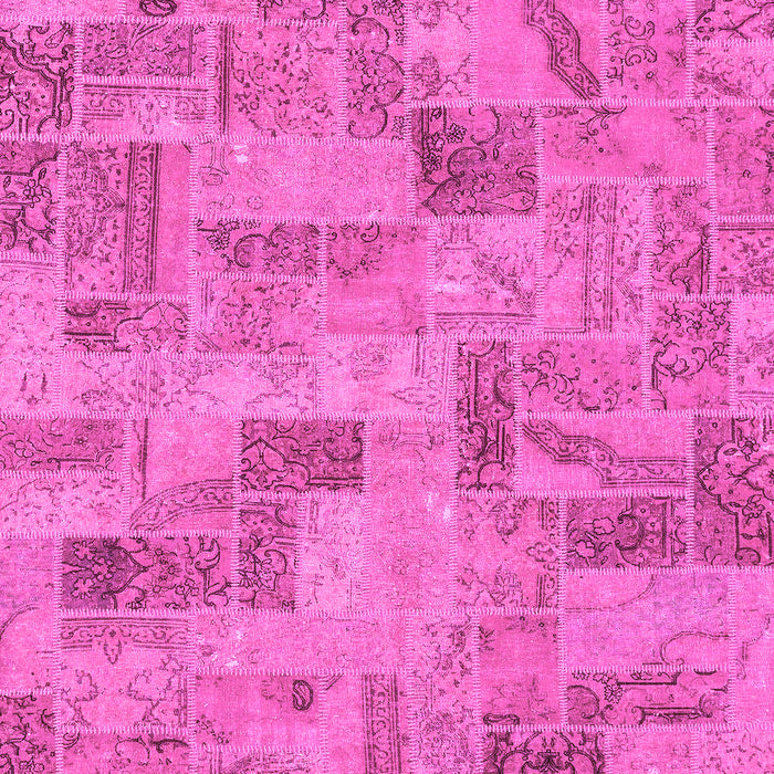 Machine Washable Abstract Pink Modern Rug, wshabs1666pnk