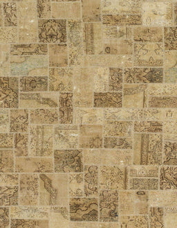 Abstract Light Brown Modern Rug, abs1666