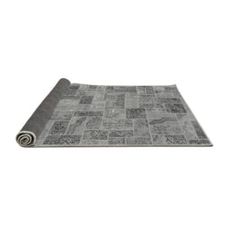 Sideview of Abstract Gray Modern Rug, abs1666gry