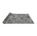 Sideview of Abstract Gray Modern Rug, abs1666gry