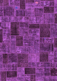 Patchwork Purple Transitional Rug, abs1667pur