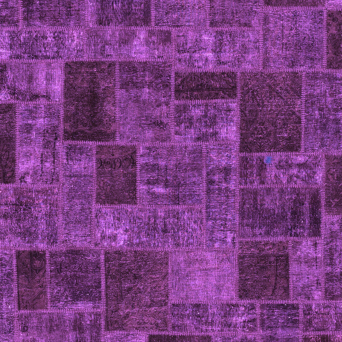 Patchwork Purple Transitional Rug, abs1667pur