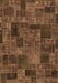 Patchwork Brown Transitional Rug, abs1667brn