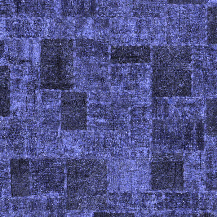 Patchwork Blue Transitional Rug, abs1667blu