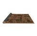 Sideview of Patchwork Brown Transitional Rug, abs1667brn