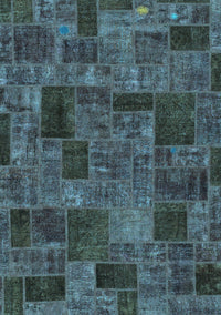 Patchwork Light Blue Transitional Rug, abs1667lblu