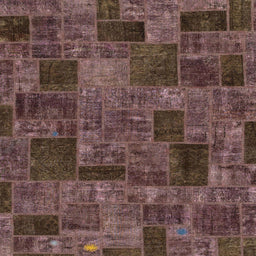 Square Machine Washable Abstract Bakers Brown Rug, wshabs1667