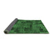 Sideview of Patchwork Emerald Green Transitional Rug, abs1667emgrn