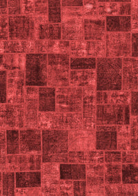 Patchwork Red Transitional Rug, abs1667red