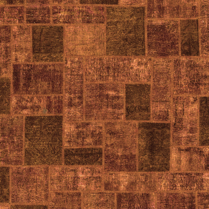 Patchwork Orange Transitional Rug, abs1667org