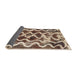 Sideview of Abstract Reddish Brown Modern Rug, abs1668