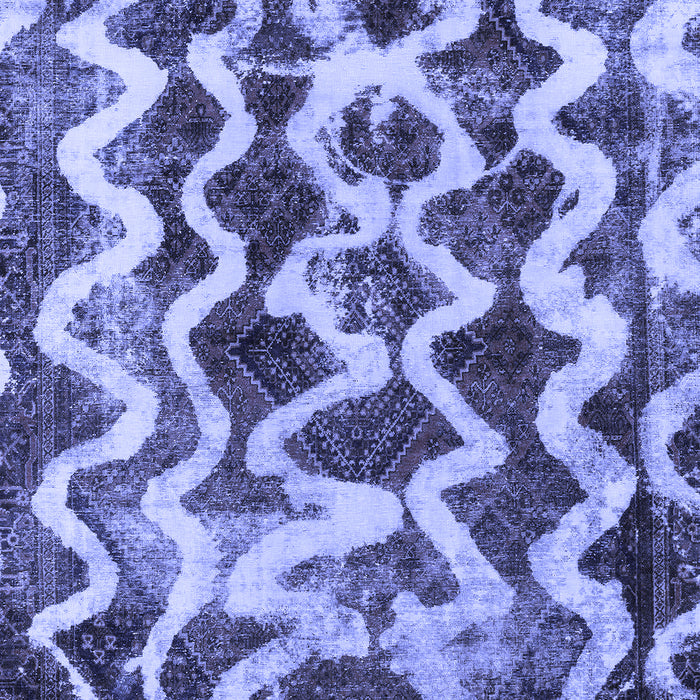 Abstract Blue Modern Rug, abs1668blu