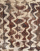 Machine Washable Abstract Sepia Brown Rug, wshabs1668