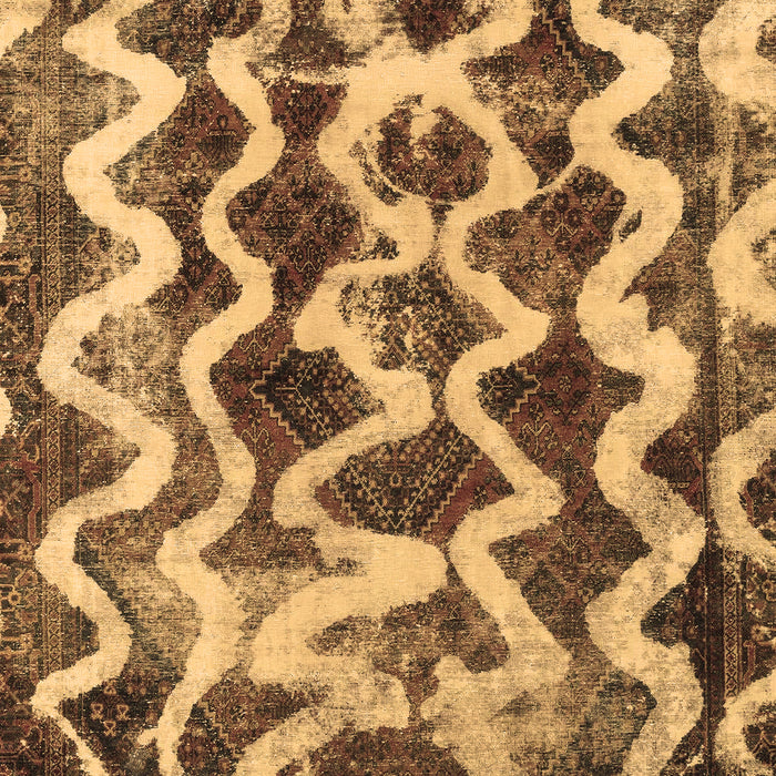 Machine Washable Abstract Brown Modern Rug, wshabs1668brn