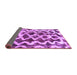 Sideview of Abstract Purple Modern Rug, abs1668pur