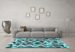 Machine Washable Abstract Light Blue Modern Rug in a Living Room, wshabs1668lblu