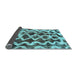 Sideview of Abstract Light Blue Modern Rug, abs1668lblu