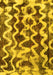 Abstract Yellow Modern Rug, abs1668yw