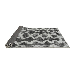 Sideview of Abstract Gray Modern Rug, abs1668gry