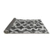 Sideview of Abstract Gray Modern Rug, abs1668gry