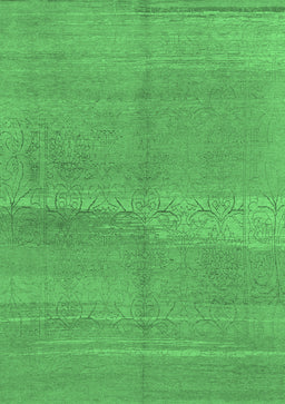 Abstract Emerald Green Modern Rug, abs1669emgrn