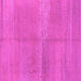 Square Machine Washable Abstract Pink Modern Rug, wshabs1669pnk