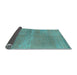 Sideview of Abstract Light Blue Modern Rug, abs1669lblu