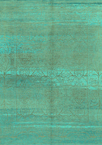 Abstract Turquoise Modern Rug, abs1669turq