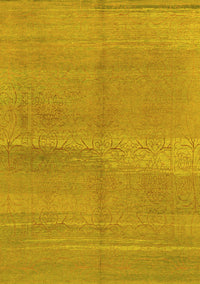 Abstract Yellow Modern Rug, abs1669yw