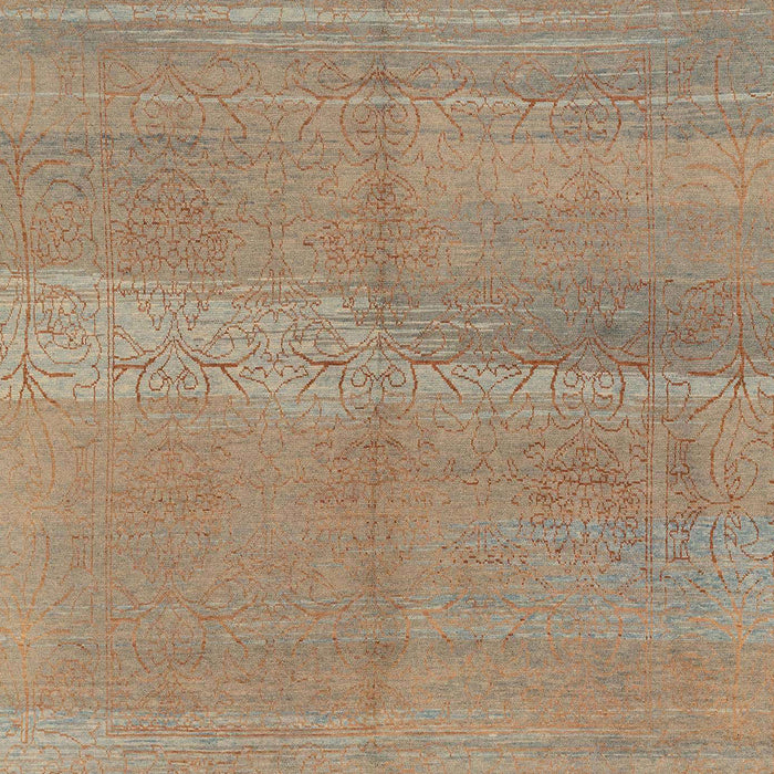 Machine Washable Abstract Camel Brown Rug, wshabs1669